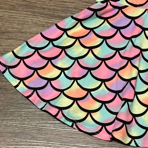 Pixie Lane Mermaid Halter Skater Sleeveless Twirl Dress Pink Blue Purple Size 2T - Picture 4 of 10